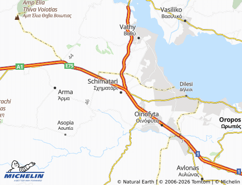 MICHELIN Schimatari map - ViaMichelin