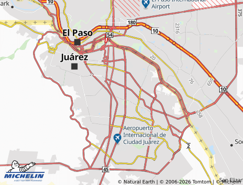 Mappa MICHELIN Del Valle 2 - ViaMichelin