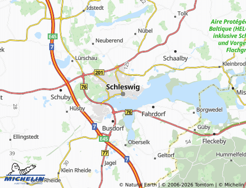 MICHELIN Schleswig map - ViaMichelin