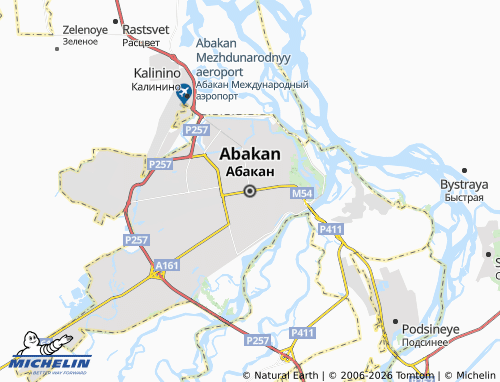 MICHELIN-Landkarte Abakan - ViaMichelin