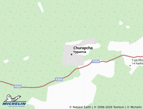 MICHELIN-Landkarte Churapcha - ViaMichelin