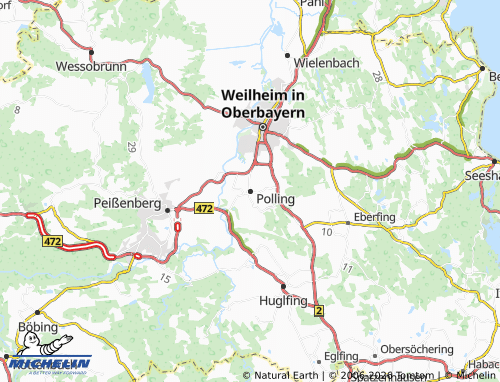 Mapa MICHELIN Polling - ViaMichelin