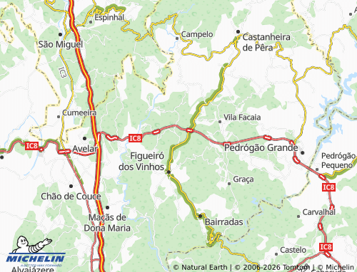 Mapa MICHELIN Ervideira - ViaMichelin