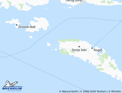 MICHELIN Maslinica map - ViaMichelin