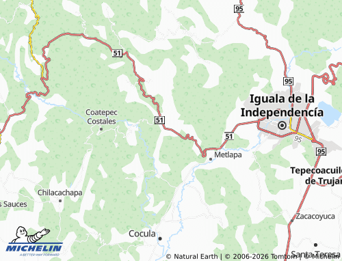 Mapa MICHELIN Ahuehuepan - ViaMichelin