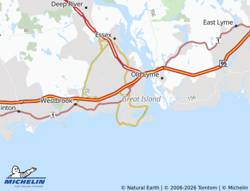 Mapa MICHELIN Old Saybrook - ViaMichelin