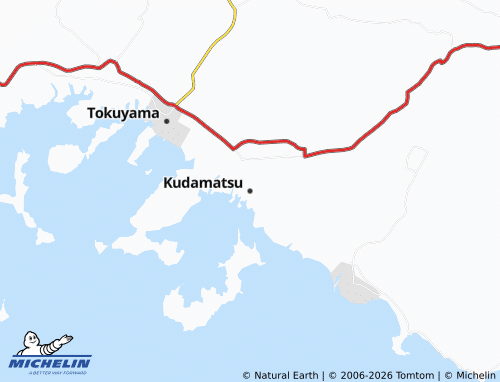 Kaart MICHELIN Kudamatsu - ViaMichelin