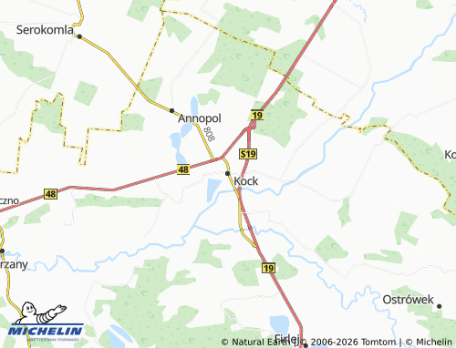 MICHELIN Kock map - ViaMichelin