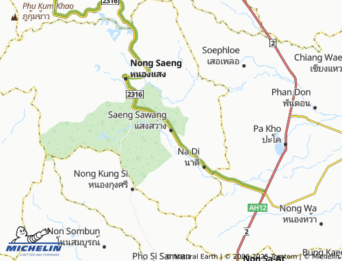 MICHELIN Saeng Sawang map - ViaMichelin