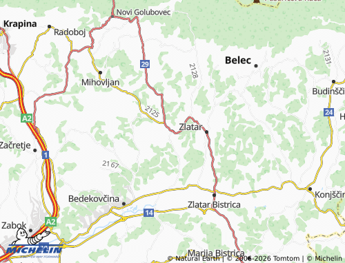 Mapa MICHELIN Mače - ViaMichelin