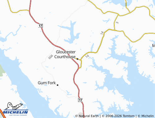 Mapa MICHELIN Gloucester Courthouse - ViaMichelin