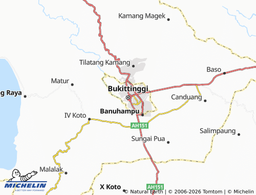 Mapa MICHELIN Bukittinggi - ViaMichelin