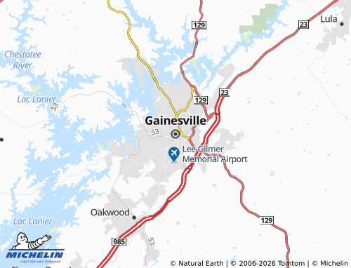 Kaart MICHELIN Gainesville - ViaMichelin