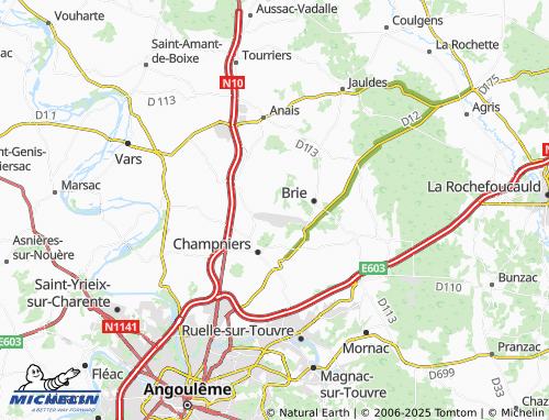 Mapa MICHELIN Les Blancheteaux - ViaMichelin