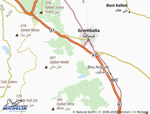 Mapa MICHELIN Ayn Tabarnaq - ViaMichelin