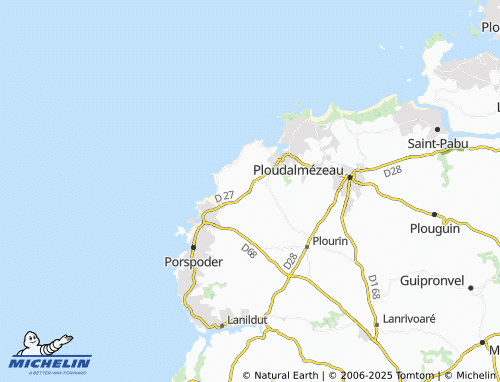 MICHELIN Landunvez map - ViaMichelin