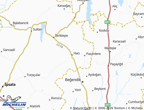 Mappa MICHELIN Hacı - ViaMichelin