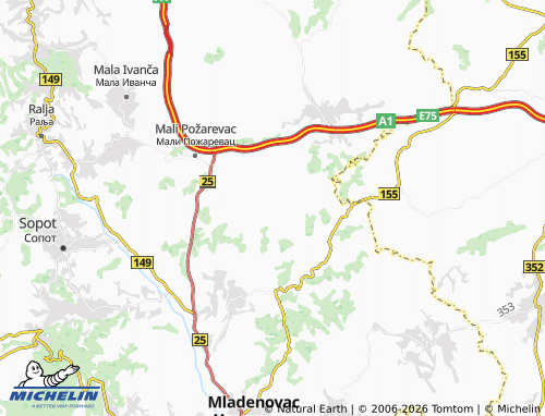 Mapa MICHELIN Šepšin - ViaMichelin