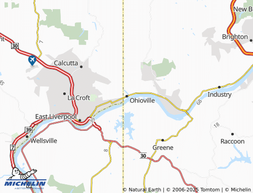 MICHELIN Ohioville map - ViaMichelin