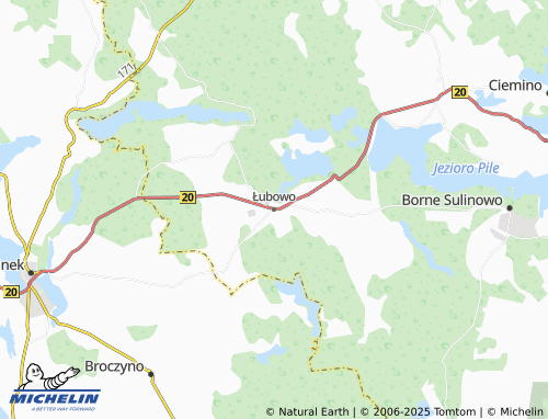 MICHELIN Łubowo map - ViaMichelin
