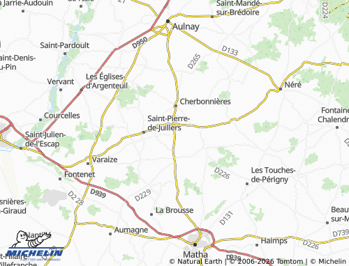 MICHELIN Saint-Martin-de-Juillers map - ViaMichelin