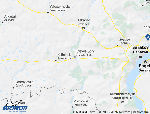MICHELIN-Landkarte Lysogorski Rajon - ViaMichelin