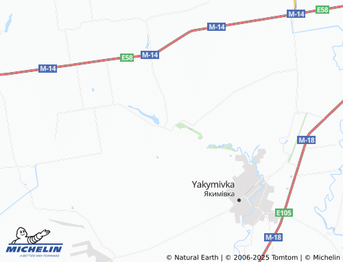 MICHELIN Polianivka map - ViaMichelin