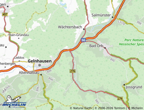 MICHELIN Biebergemünd map - ViaMichelin