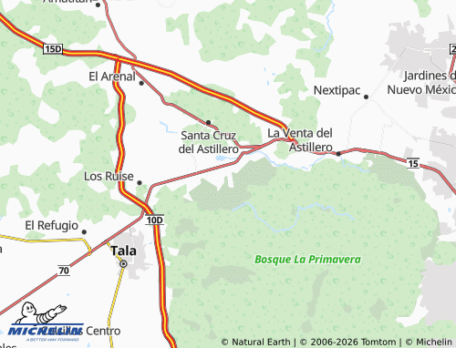 Carte MICHELIN El Roble - ViaMichelin