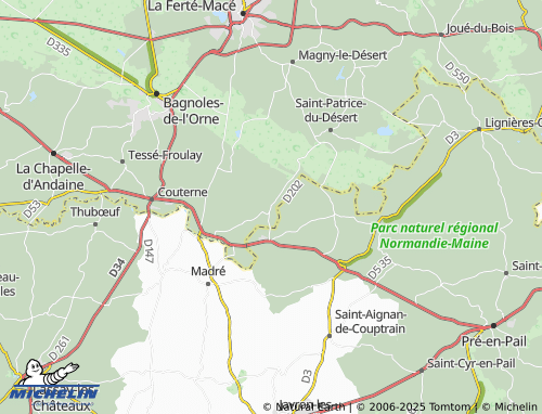 Carte MICHELIN Saint-Ouen-le-Brisoult - ViaMichelin