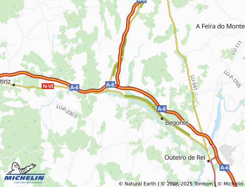 MICHELIN San Martiño de Pacios (San Martiño) map - ViaMichelin