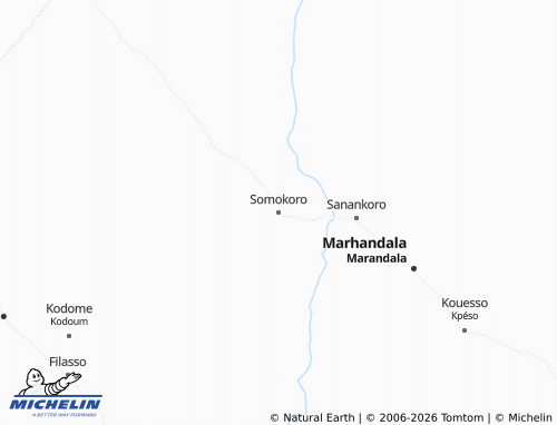 MICHELIN-Landkarte Somokoro - ViaMichelin