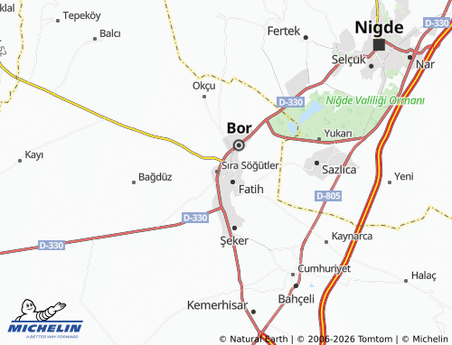 MICHELIN Sokubaşı map - ViaMichelin