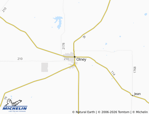 Mapa MICHELIN Olney - ViaMichelin