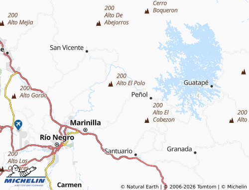 Carte MICHELIN El Rosario - ViaMichelin