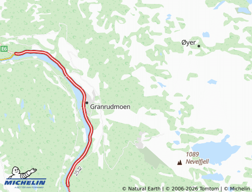 Mappa MICHELIN Korset - ViaMichelin