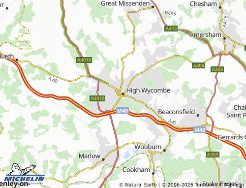 Carte MICHELIN High Wycombe - ViaMichelin