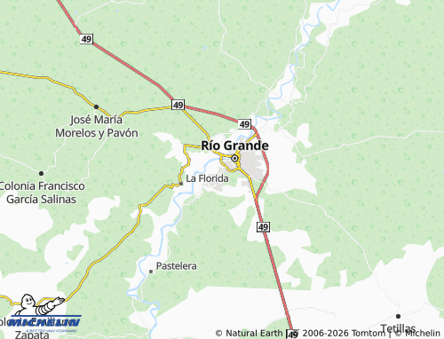 Kaart MICHELIN Ruiz Cortines - ViaMichelin