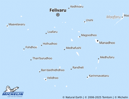 Carte MICHELIN Medhafushi - ViaMichelin