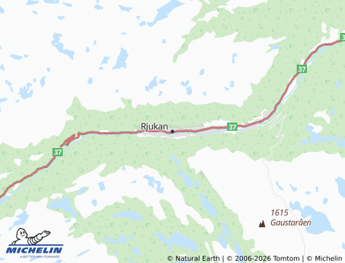 MICHELIN-Landkarte Rjukan - ViaMichelin