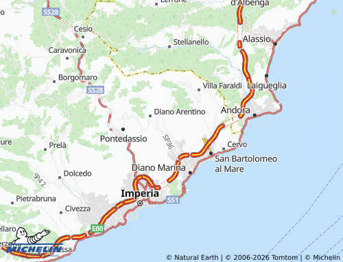 MICHELIN Moltedo map - ViaMichelin
