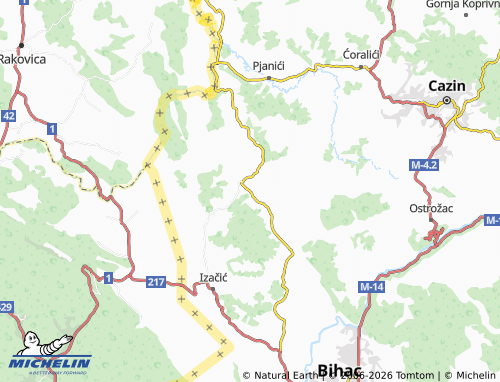 Mappa MICHELIN Velika Gata - ViaMichelin