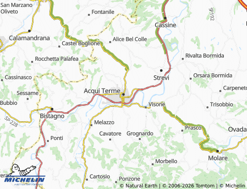 MICHELIN-Landkarte Acqui Terme - ViaMichelin