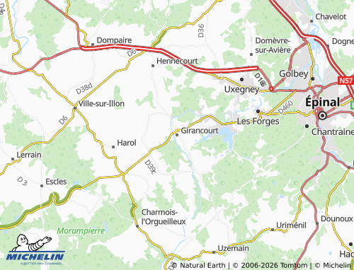 Mappa MICHELIN Girancourt - ViaMichelin