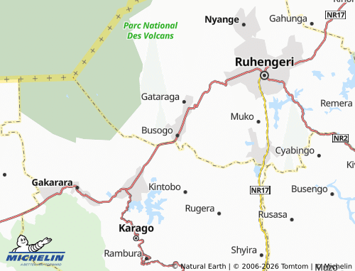 Mapa MICHELIN Busogo - ViaMichelin
