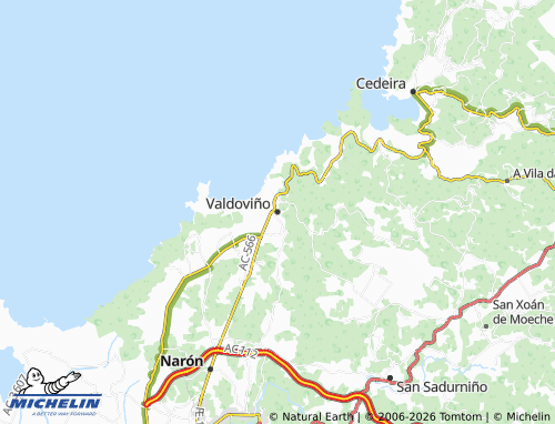 Mapa MICHELIN Valdoviño - ViaMichelin