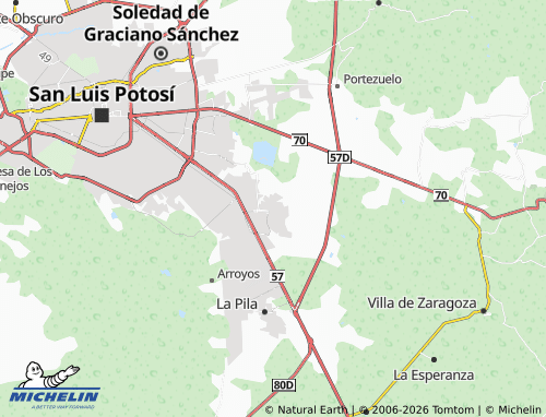 Mappa MICHELIN San Francisco de los Pozos - ViaMichelin