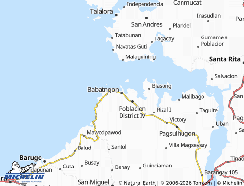MICHELIN Babatngon map - ViaMichelin