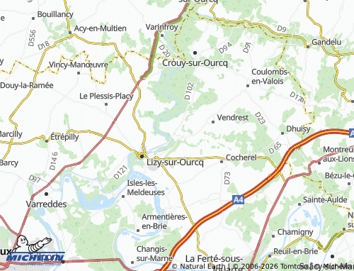 Mappa MICHELIN Ocquerre - ViaMichelin