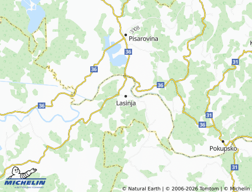 Mapa MICHELIN Lasinja - ViaMichelin